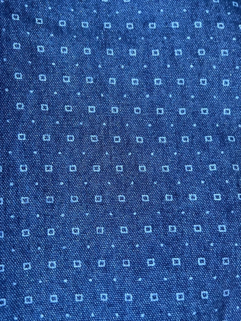 Polo Ralph Lauren Indigo Oxford Shirt Blue Geometric Print